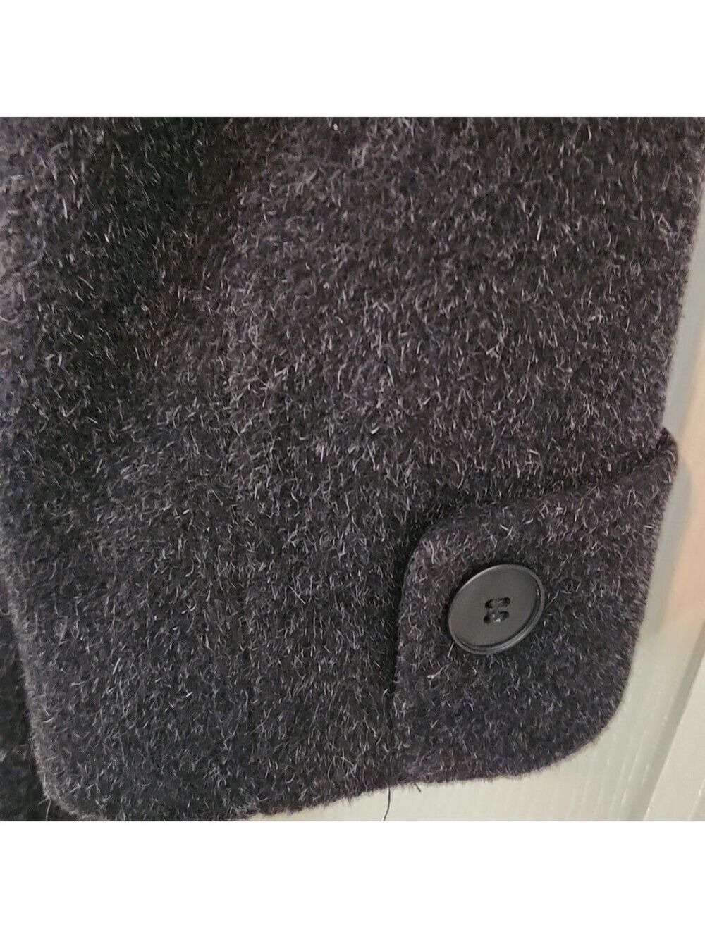 Forecaster of Boston Pure Wool Mohair PeaCoat Size: 10 Charcoal gray mid length - Picture 8 of 15